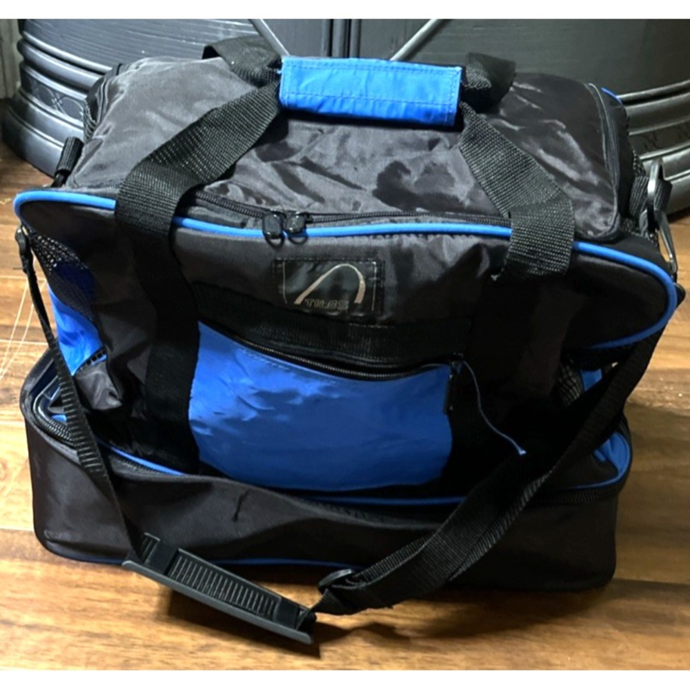 Tilos Gear Dive Bag Travel Scuba Duffle Blue Black 19"x16"x12"